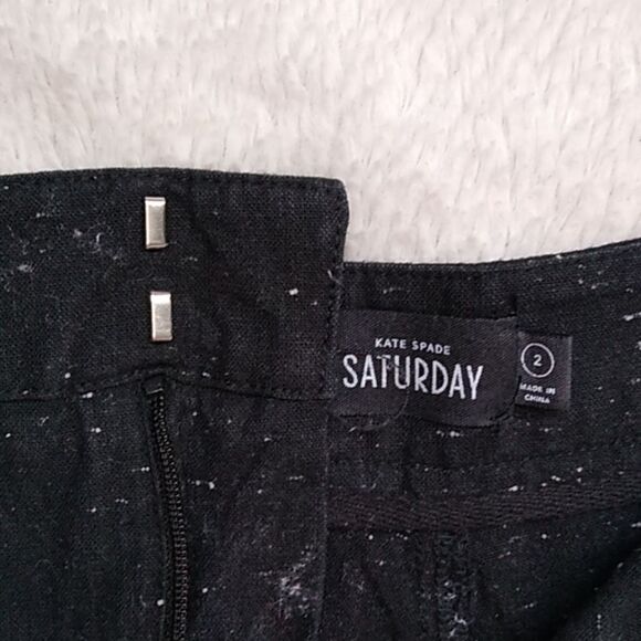 Saturday Kate Spade black flecked cotton - Picture 2 of 4